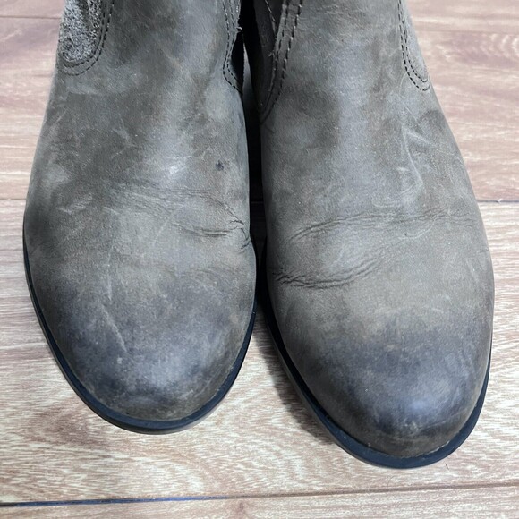 Sorel Lolla Ankle Boots Taupe Khaki Strappy Size 7 Leather Burnish Alpine Tundra - Picture 4 of 8